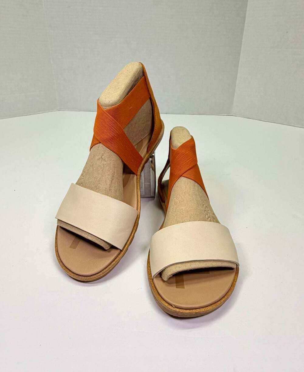 SOREL Ella II Summer & Spring Sandal Desert Sun Orange Cream Flat Sandals Size 7
